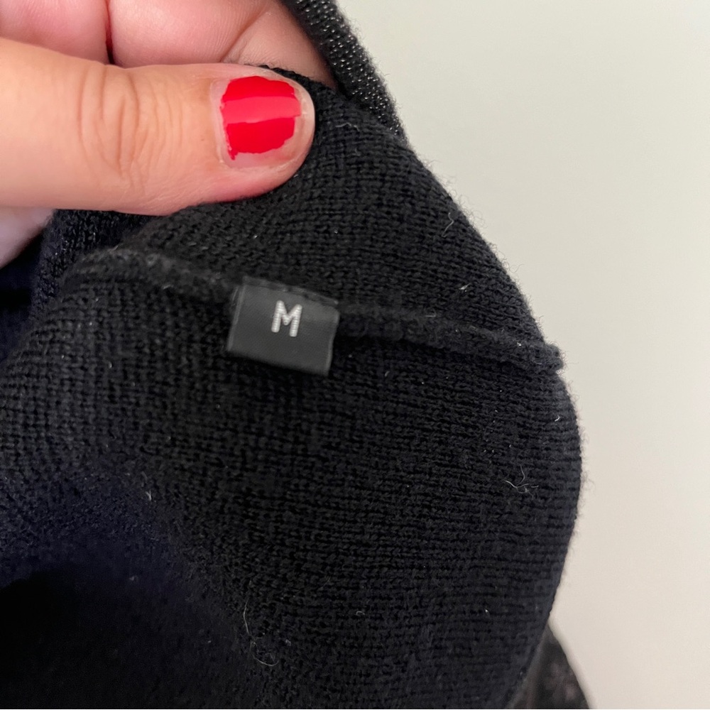 Doncaster Collection Sweater Size Medium Black Br… - image 7